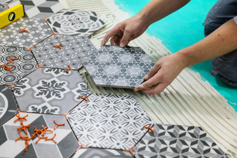 Custom Tile Pattern Installation
